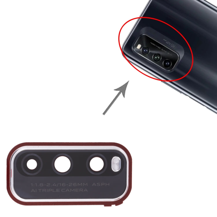 For Vivo iQOO Neo5 Lite Back Camera Lens Frame (Silver) - Camera Parts by PMc TechLife | Online Shopping South Africa | PMc TechLife | Buy Now Pay Later Mobicred