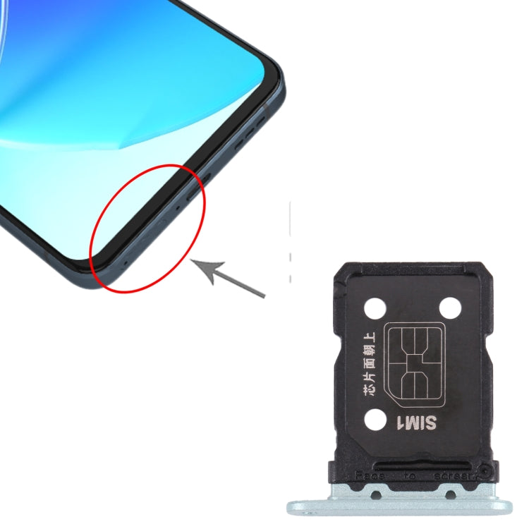 For OPPO Reno6 5G PEQM00 CPH2251 SIM Card Tray + SIM Card Tray (Green)