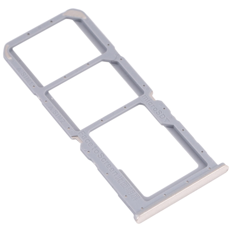 For OPPO A54S CPH2273 SIM Card Tray + SIM Card Tray + Micro SD Card Tray (Gold)