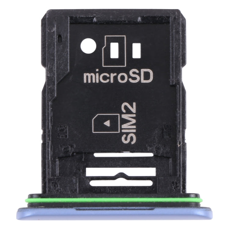 Original SIM Card Tray + SIM Card Tray / Micro SD Card Tray for Sony Xperia 10 III(Blue)