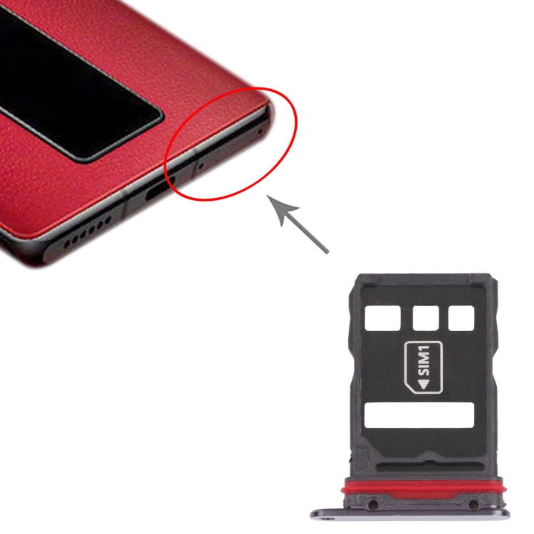 SIM Card Tray + NM Card Tray for Huawei Mate 30 RS Porsche Design (Black) - Card Socket by PMc TechLife | Online Shopping South Africa | PMc TechLife | Buy Now Pay Later Mobicred
