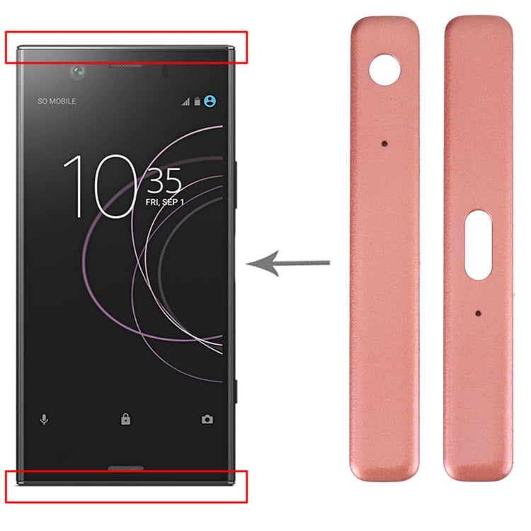 1 Pair Side Part Sidebar For Sony Xperia XZ1 Compact (Orange) - Frame Bezel Plate by PMC TechLife | Online Shopping South Africa | PMC TechLife | Buy Now Pay Later Mobicred