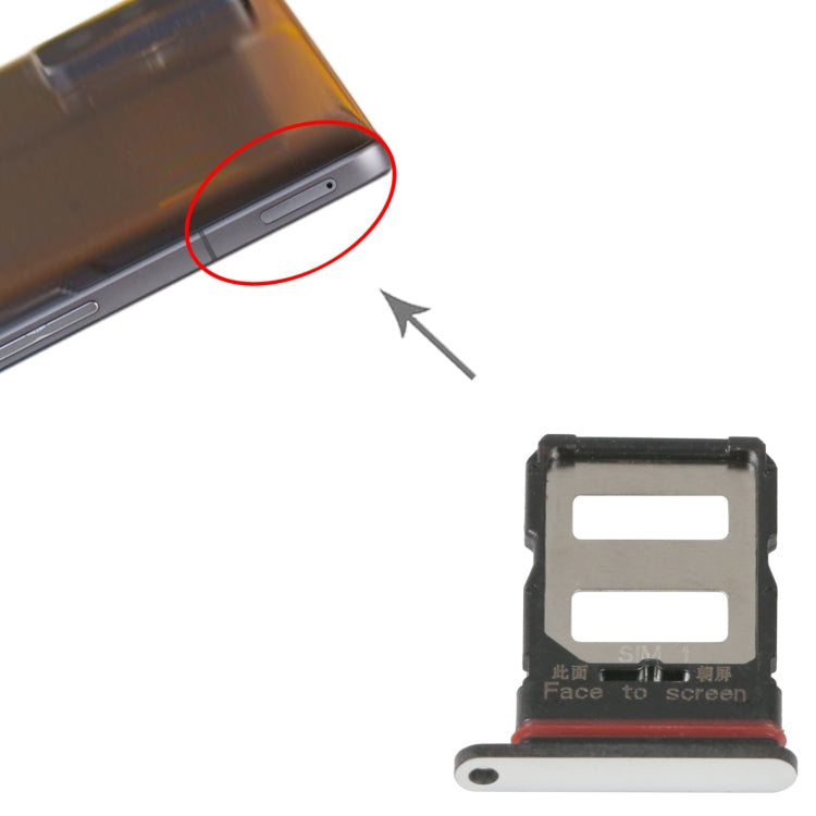 SIM Card Tray + SIM Card Tray For Xiaomi Poco F4 GT (Silver) - Card Tray by PMc TechLife | Online Shopping South Africa | PMc TechLife | Buy Now Pay Later Mobicred
