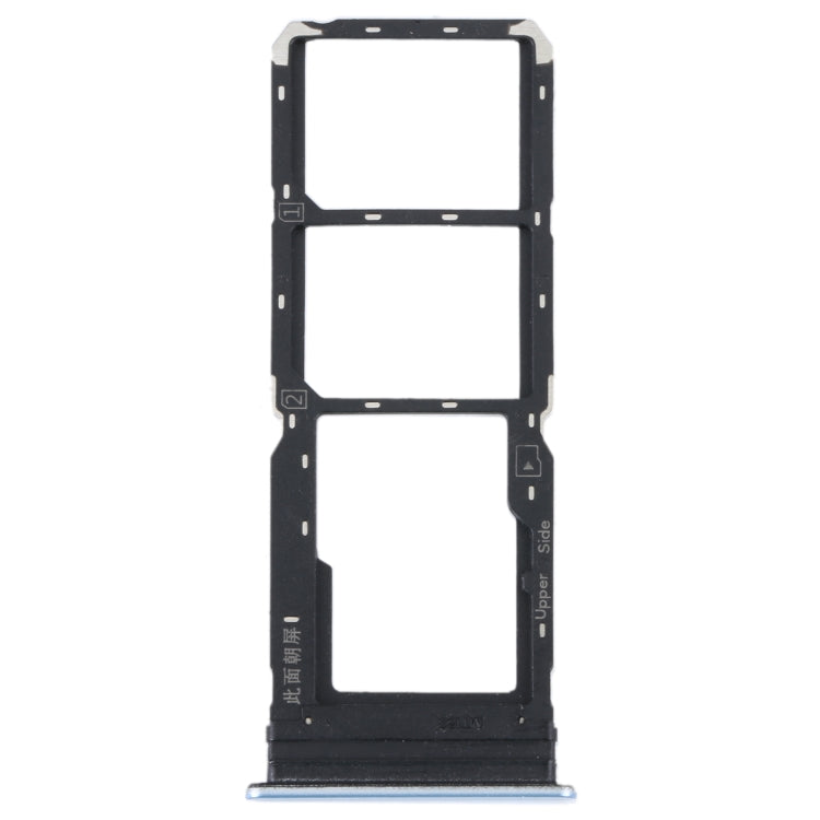 For vivo Y21 2021 / Y21S / Y21T / Y21T India SIM Card Tray + SIM Card Tray + Micro SD Card Tray (Light Purple)