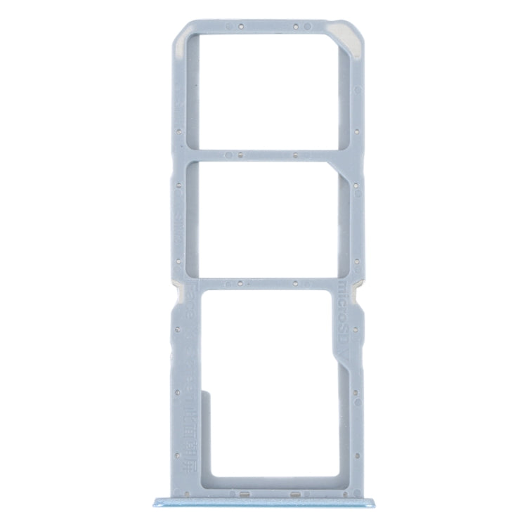 For Realme C30 SIM Card Tray + SIM Card Tray + Micro SD Card Tray (Blue)