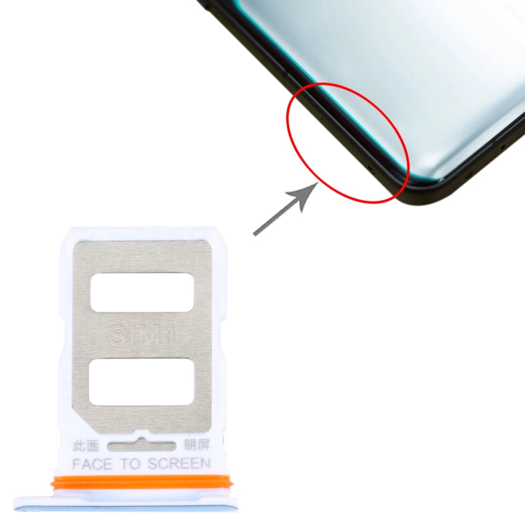 For Xiaomi Redmi K50 Ultra / 12T / 12T Pro SIM Card Tray + SIM Card Tray(Blue) - Card Tray by PMc TechLife | Online Shopping South Africa | PMc TechLife | Buy Now Pay Later Mobicred