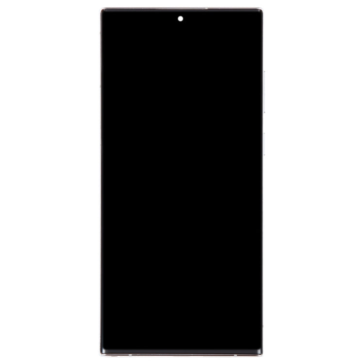 For Samsung Galaxy S22 Ultra 5G SM-S908B EU Edition 6.78 inch OLED LCD Screen Digitizer Full Assembly with Frame(Silver)