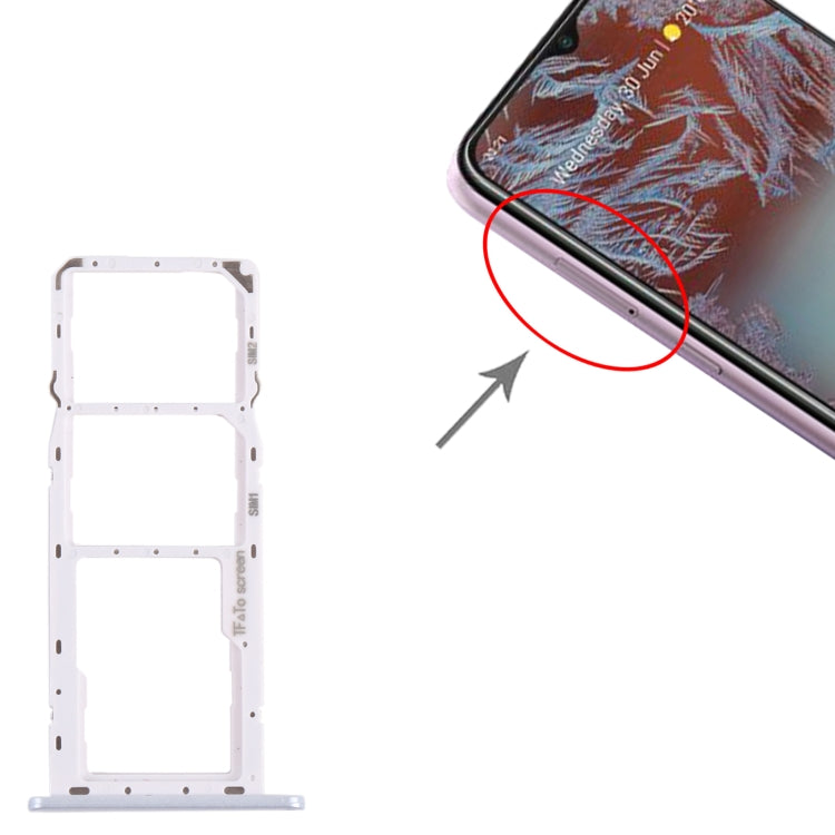 For Nokia G20 Original SIM + SIM + Micro SD Card Tray (Silver) - free shipping - PMC TechLife - Order now!