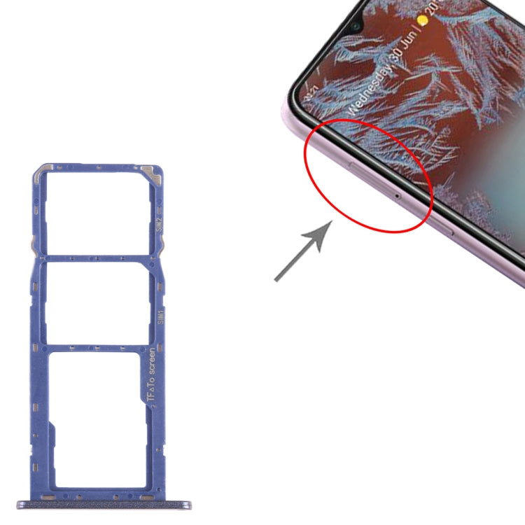 For Nokia G10 Original SIM + SIM + Micro SD Card Tray (Blue) - Card Tray by PMC TechLife | Online Shopping South Africa | PMC TechLife
