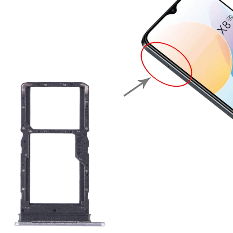 For Honor X8 5G SIM + SIM / Micro SD Card Tray (Purple) - free shipping - PMc TechLife - Order now!