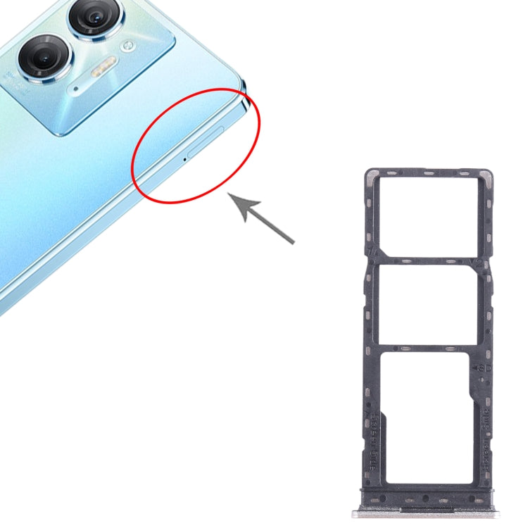 For Infinix Hot 30i X669 SIM Card Tray + SIM Card Tray + Micro SD Card Tray (Gold) - Card Tray by PMC TechLife | Online Shopping South Africa | PMC TechLife
