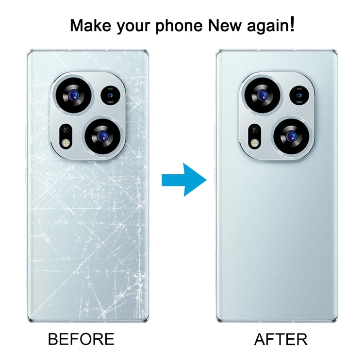 For Tecno Phantom X2 Pro AD9 Original Battery Back Cover(Silver)