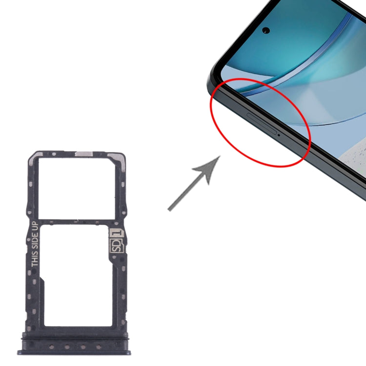 For Motorola Moto G 5G 2023 Original SIM Card Tray + Micro SD Card Tray (Black) - Card Socket by PMC TechLife | Online Shopping South Africa | PMC TechLife | Buy Now Pay Later Mobicred