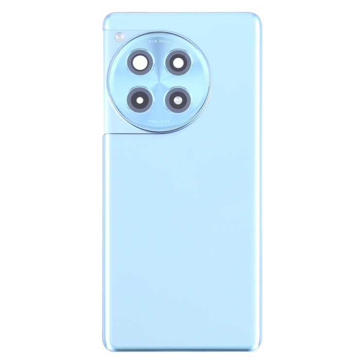 For OnePlus 12R CPH2609 CPH2585 Original Glass Battery Back Cover with Camera Lens(Blue)