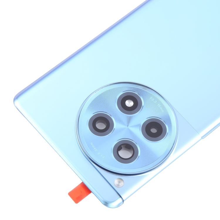 For OnePlus 12R CPH2609 CPH2585 Original Glass Battery Back Cover with Camera Lens(Blue)