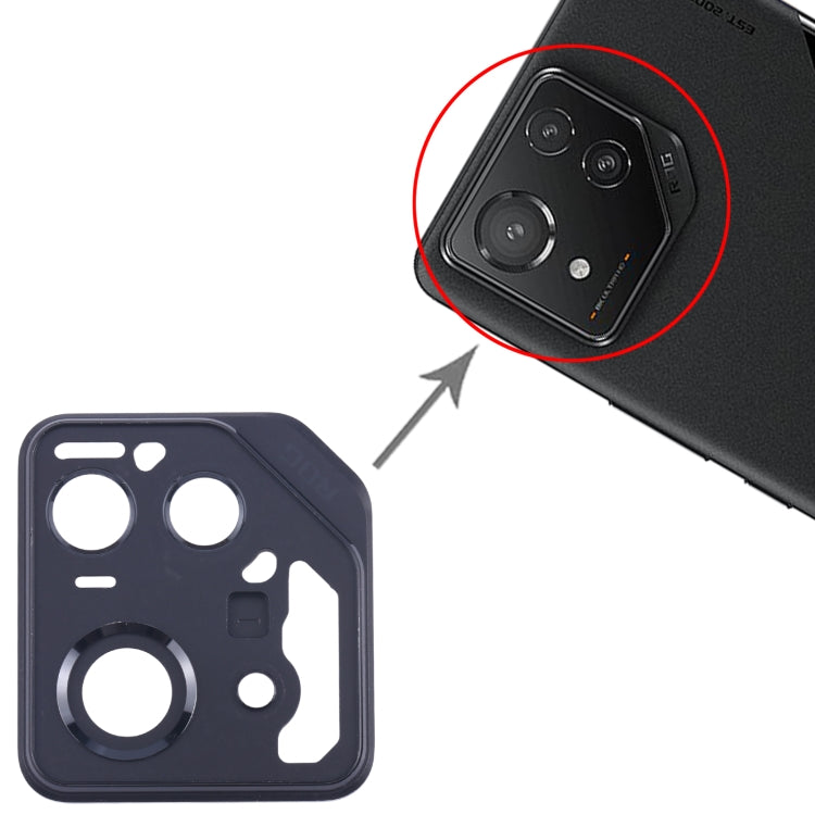 For Asus ROG Phone 8 Pro AI2401 AI2401_A Original Rear Camera Frame (Black)