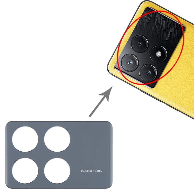 For Xiaomi Poco X6 Pro 5G Original Rear Camera Frame
