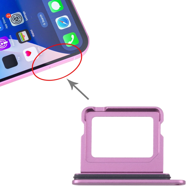 For iPhone 16 Plus SIM Card Tray (Purple) - by PMC Jewellery | Online Shopping South Africa | PMC Jewellery | Buy Now Pay Later Mobicred