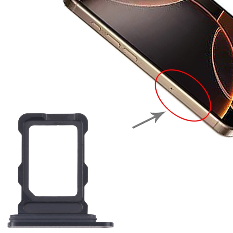 For iPhone 16 Pro SIM Card Tray (Black) - by PMC Jewellery | Online Shopping South Africa | PMC Jewellery | Buy Now Pay Later Mobicred