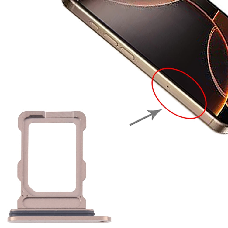 For iPhone 16 Pro Max SIM Card Tray (Gold) - by PMC Jewellery | Online Shopping South Africa | PMC Jewellery | Buy Now Pay Later Mobicred