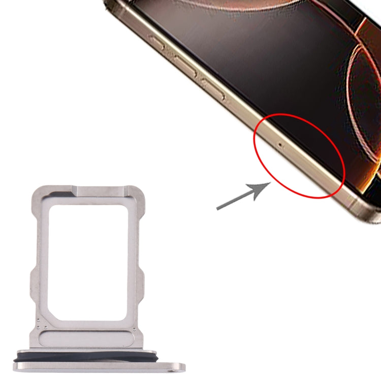 For iPhone 16 Pro Max SIM Card Tray (Titanium Color) - by PMC Jewellery | Online Shopping South Africa | PMC Jewellery | Buy Now Pay Later Mobicred