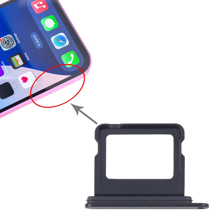 For iPhone 16 Plus SIM + SIM Card Tray (Black) - by PMC Jewellery | Online Shopping South Africa | PMC Jewellery | Buy Now Pay Later Mobicred