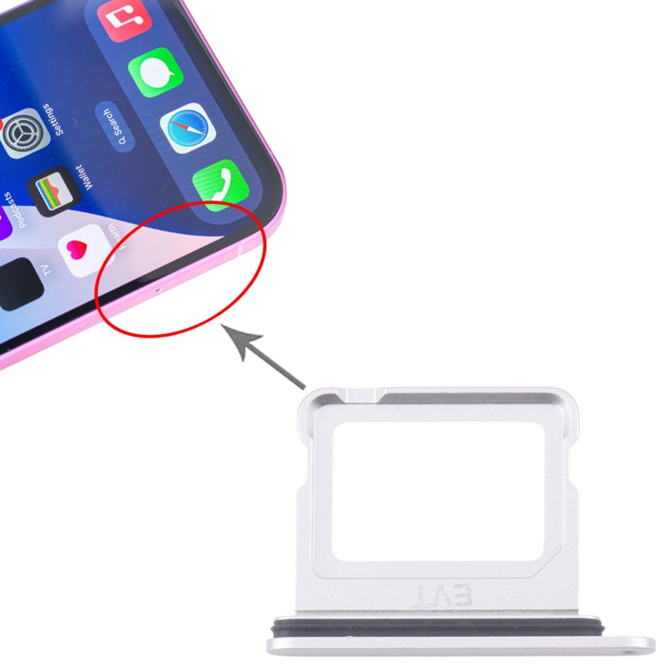 For iPhone 16 Plus SIM + SIM Card Tray (Silver) - by PMC Jewellery | Online Shopping South Africa | PMC Jewellery | Buy Now Pay Later Mobicred