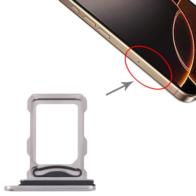 For iPhone 16 Pro Max SIM + SIM Card Tray (Titanium Color) - by PMC Jewellery | Online Shopping South Africa | PMC Jewellery | Buy Now Pay Later Mobicred