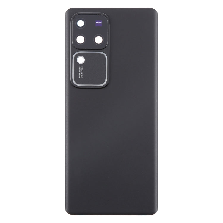 For vivo V30 Pro Battery Back Cover with Camera Lens Cover(Black)