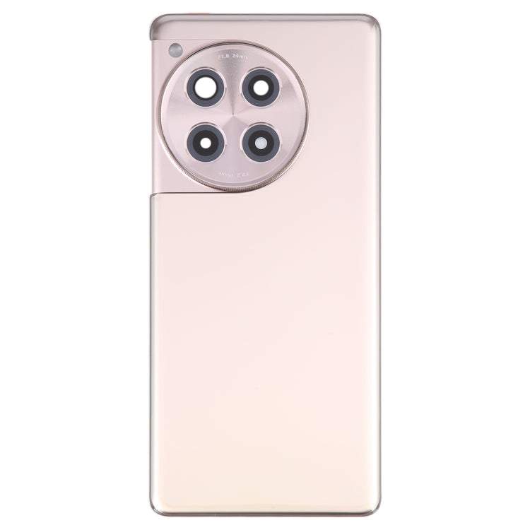 For OnePlus 12R Battery Back Cover with Camera Lens Cover(Gold)