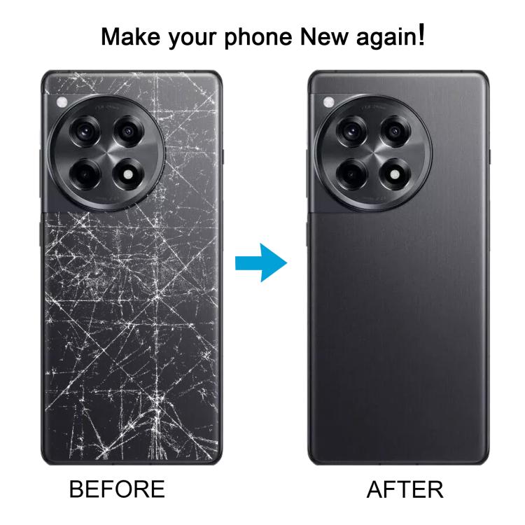 For OnePlus Ace 3 Battery Back Cover with Camera Lens Cover(Blue)