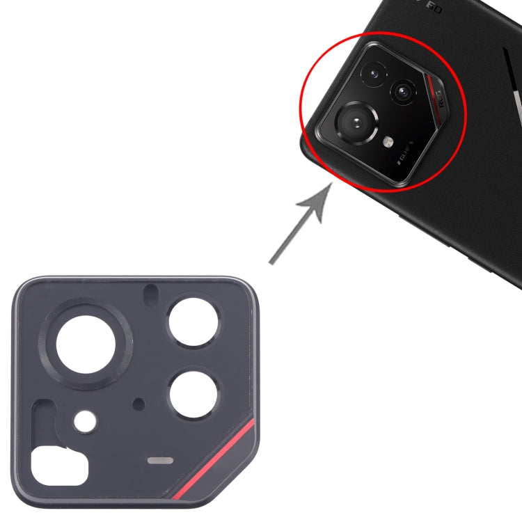 For Asus ROG Phone 9 Pro 5G Back Camera Lens Frame(Red) - Camera by PMC TechLife | Online Shopping South Africa | PMC TechLife | Buy Now Pay Later Mobicred