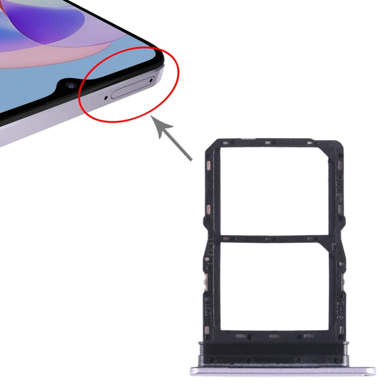 For Honor Play 40 Plus SIM + SIM Card Tray (Purple) - Card Socket by PMc TechLife | Online Shopping South Africa | PMc TechLife | Buy Now Pay Later Mobicred