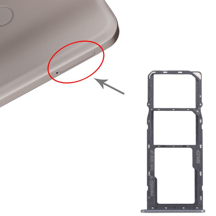 For Nokia C22 Original SIM Card Tray + SIM Card Tray + Micro SD Card Tray (Black) - Card Tray by PMc TechLife | Online Shopping South Africa | PMc TechLife | Buy Now Pay Later Mobicred