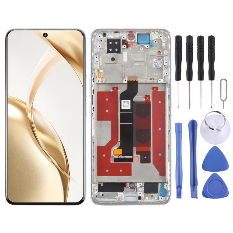 For Honor 200 Original LCD Screen Digitizer Full Assembly with Frame (Green)