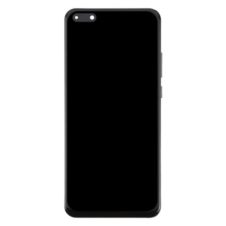 For Huawei P40 Pro TFT LCD Screen Digitizer Full Assembly with Frame, Not Supporting Fingerprint Identification (Black)