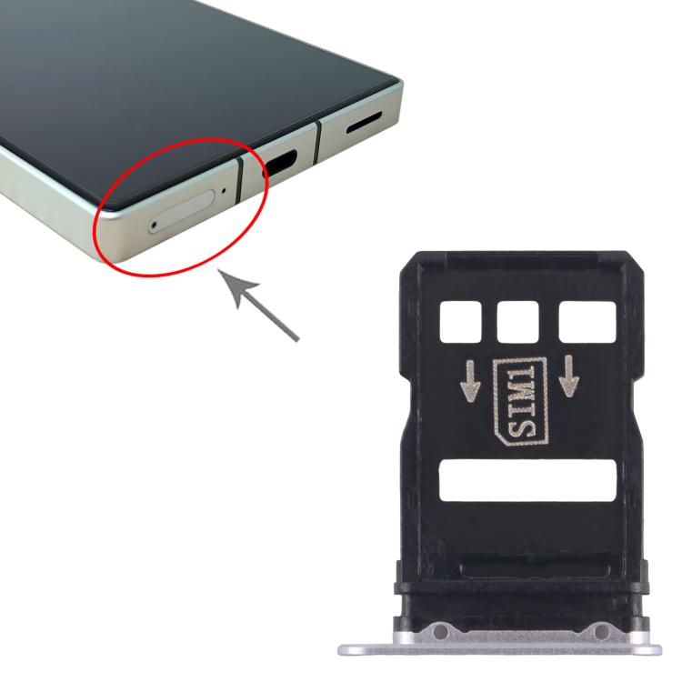 For ZTE nubia RedMagic 8 Pro+ SIM Card Tray + SIM Card Tray (Silver)
