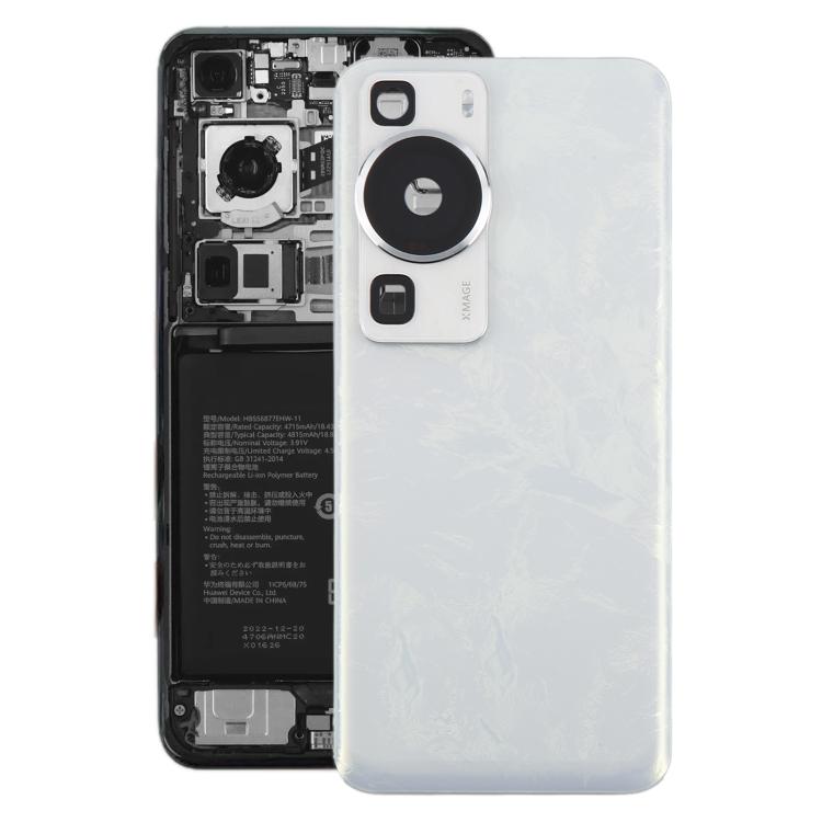 For Huawei P60 Battery Back Cover with Camera Lens Cover(White)