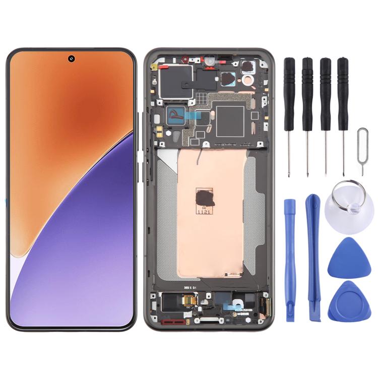 For Xiaomi 15 AMOLED Original LCD Screen Digitizer Full Assembly with Frame (Frosted Black)