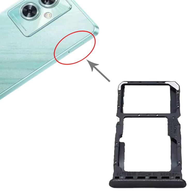 For OnePlus Nord N30 SE 5G CPH2605 SIM + SIM / Micro SD Card Tray (Black) - Card Tray by PMc TechLife | Online Shopping South Africa | PMc TechLife | Buy Now Pay Later Mobicred