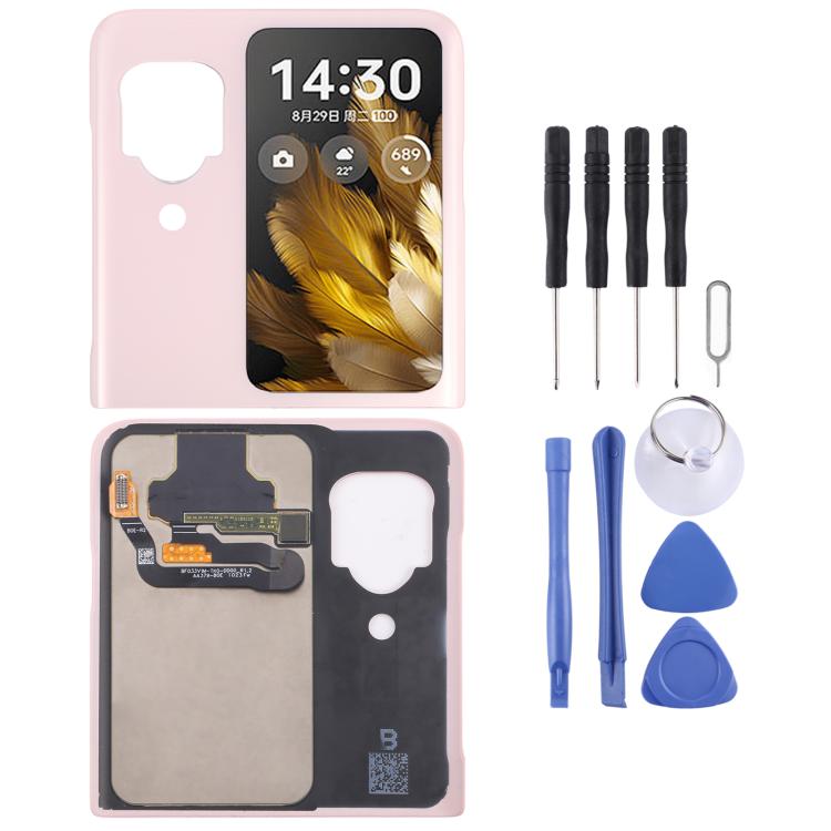 For OPPO Find N3 Flip Original LCD Secondary Screen with Digitizer Full Assembly (Pink)