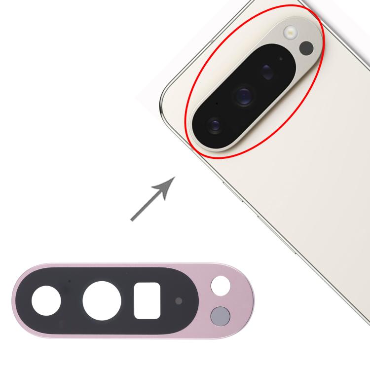 For Google Pixel 9 Pro XL Original Rear Camera Lens Cover (Pink) - Camera Parts by PMc TechLife | Online Shopping South Africa | PMc TechLife | Buy Now Pay Later Mobicred