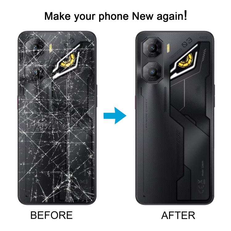For ZTE nubia Neo 3 Plastic Battery Back Cover with Middle Frame / Camera Lens Cover(Gold)