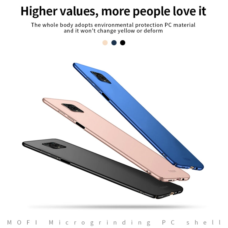 For Xiaomi RedMi Note9S/Note9Pro MOFI Frosted PC Ultra-thin Hard C(Blue)
