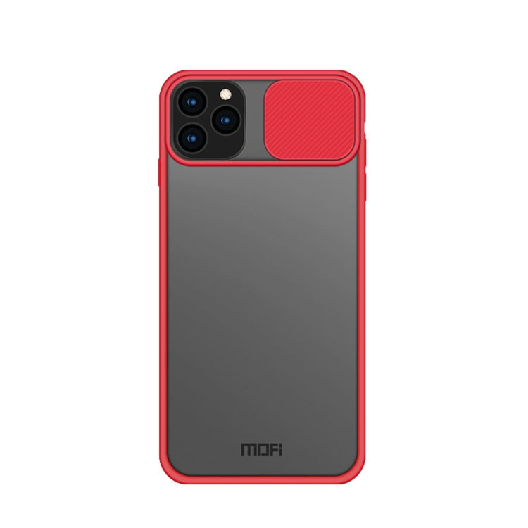 For iPhone 11 Pro MOFI Xing Dun Series Translucent Frosted PC + TPU Privacy Anti-glare Shockproof All-inclusive Protective Case(Red)