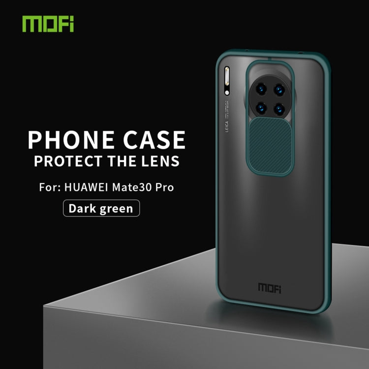For Huawei Mate 30 Pro MOFI Xing Dun Series PC + TPU Anti-peep Water-resistant And Anti-drop All-inclusive Protective Shell, Translucent Frosted(Green)