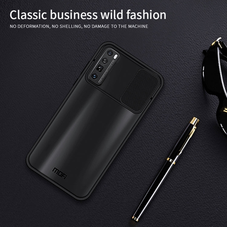For Huawei nova 7 Pro MOFI Xing Dun Series PC + TPU Anti-peep Water-resistant And Anti-drop All-inclusive Protective Shell, Translucent Frosted(Purple)
