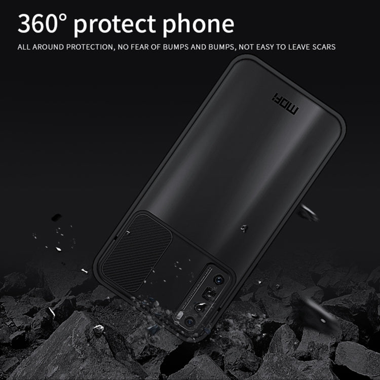 For Huawei nova 7 Pro MOFI Xing Dun Series PC + TPU Anti-peep Water-resistant And Anti-drop All-inclusive Protective Shell, Translucent Frosted(Purple)