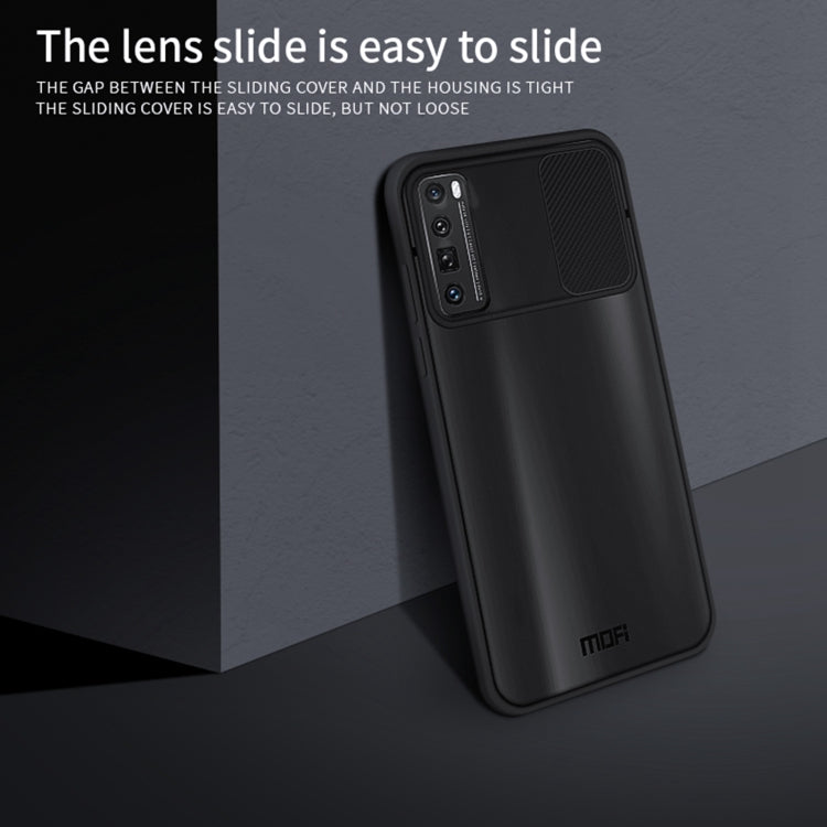 For Huawei nova 7 Pro MOFI Xing Dun Series PC + TPU Anti-peep Water-resistant And Anti-drop All-inclusive Protective Shell, Translucent Frosted(Purple)