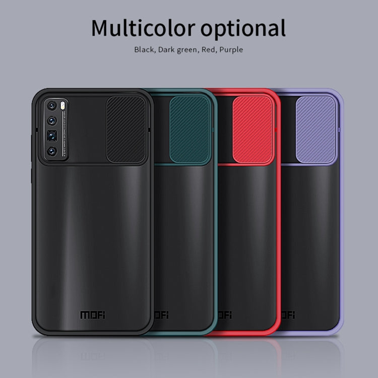For Huawei nova 7 Pro MOFI Xing Dun Series PC + TPU Anti-peep Water-resistant And Anti-drop All-inclusive Protective Shell, Translucent Frosted(Purple)